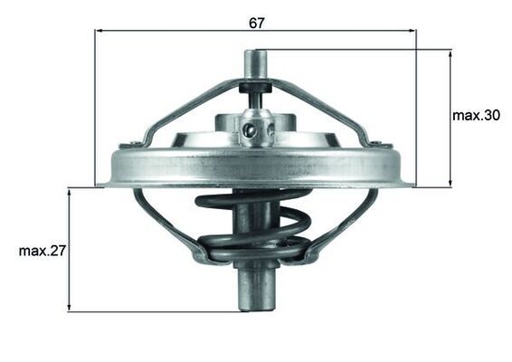 MAHLE TX 125 80 Thermostat, coolant