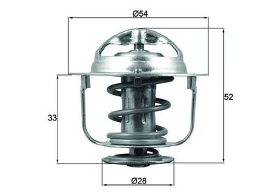 Thermostat, coolant MAHLE TX 176 82D