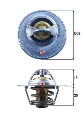 MAHLE TX 185 82D Thermostat, coolant