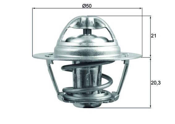 MAHLE TX 196 83D Thermostat, coolant