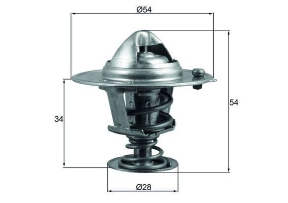 MAHLE TX 206 88D Thermostat, coolant