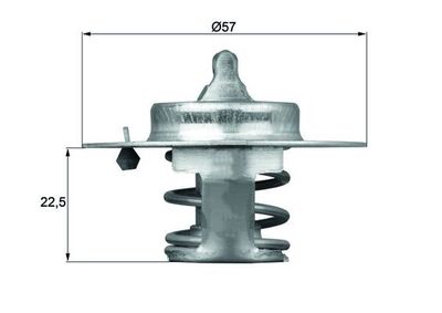 Thermostat, coolant MAHLE TX 60 83D