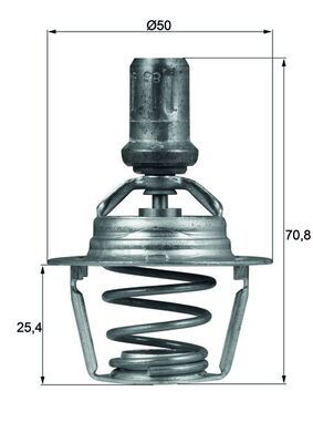 MAHLE TX 66 86D Thermostat, coolant