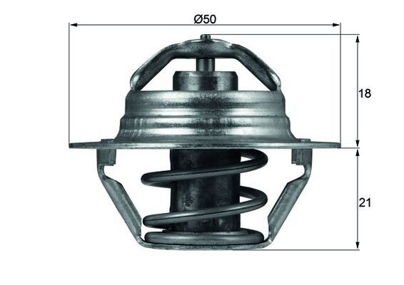 MAHLE TX 100 89D Thermostat, coolant