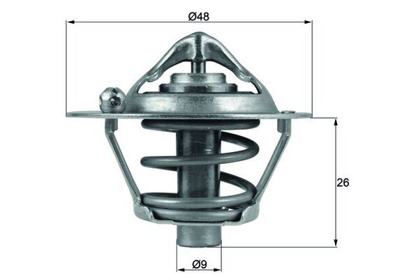 MAHLE TX 108 82D Thermostat, coolant