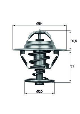 MAHLE TX 10 88D Thermostat, coolant