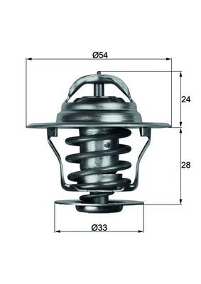 Thermostat, coolant MAHLE TX 11 87D
