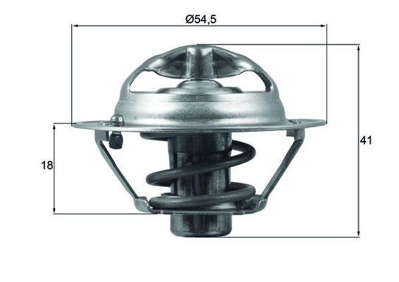 MAHLE TX 162 82D Thermostat, coolant