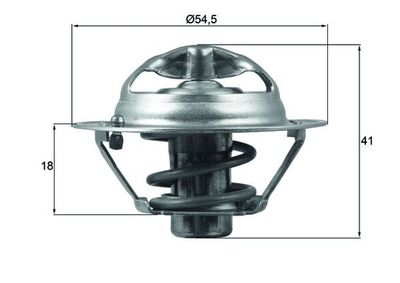 Thermostat, coolant MAHLE TX 162 82D