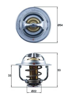 MAHLE TX 179 89D Thermostat, coolant