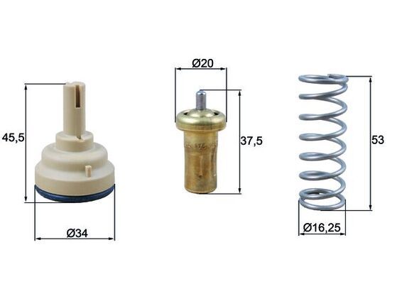 MAHLE TX 181 95D Thermostat, coolant