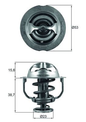 Thermostat, coolant MAHLE TX 200 90D