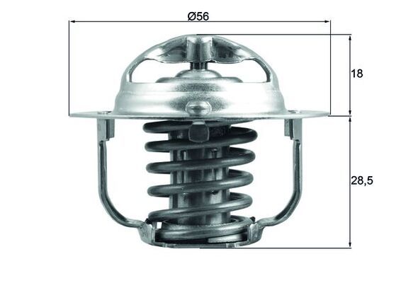 MAHLE TX 208 91D Thermostat, coolant