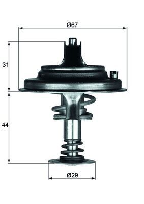 MAHLE TX 26 80D1 Thermostat, coolant