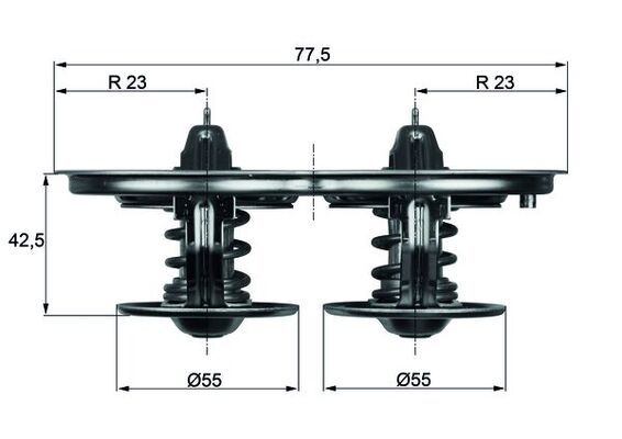 MAHLE TX 32 85D Thermostat, coolant