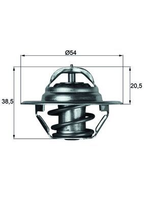 MAHLE TX 3 87D Thermostat, coolant
