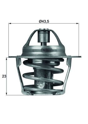 Thermostat, coolant MAHLE TX 61 83