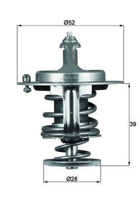 MAHLE TX 71 82D Thermostat, coolant