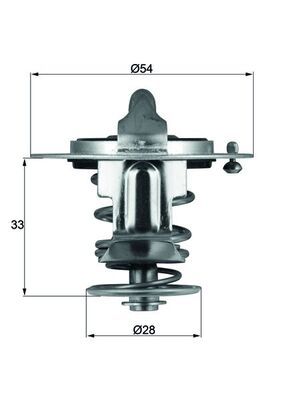 MAHLE TX 72 85D Thermostat, coolant
