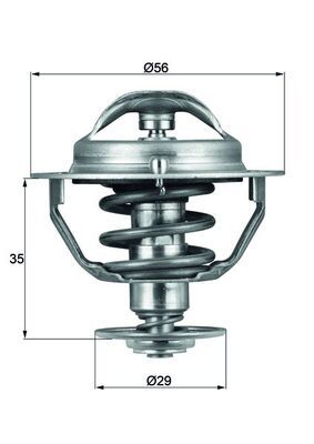 MAHLE TX 73 82D Thermostat, coolant