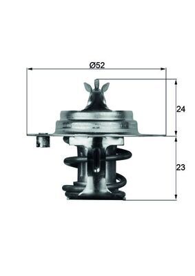 MAHLE TX 7 88D S Thermostat, coolant