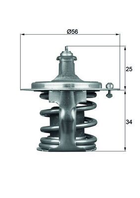 MAHLE TX 79 78D Thermostat, coolant