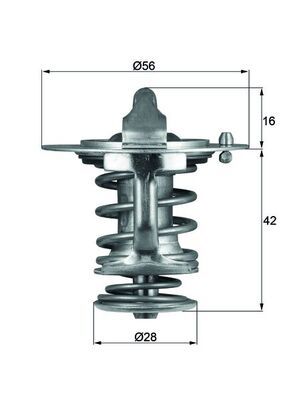Thermostat, coolant MAHLE TX 83 76D