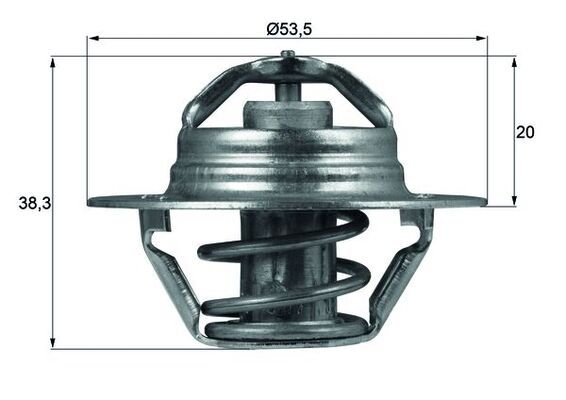 MAHLE TX 88 82D Thermostat, coolant