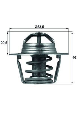 MAHLE TX 91 89D Thermostat, coolant
