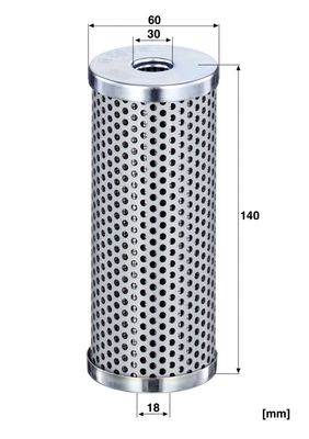 Filter, operating hydraulics MANN-FILTER H 6008