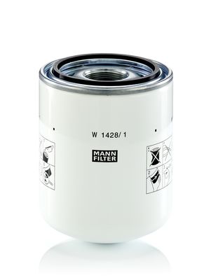 Filter, operating hydraulics MANN-FILTER W 1428/1