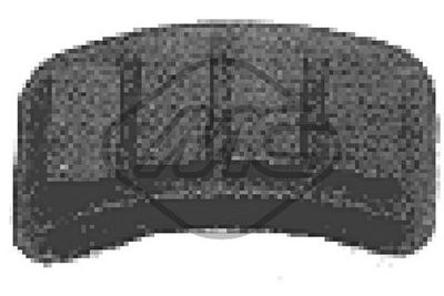 Pedal Pad, clutch pedal Metalcaucho 00416