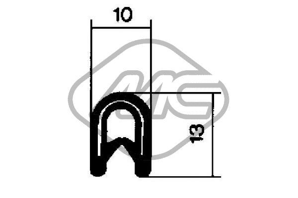 Metalcaucho 00605 Door Seal