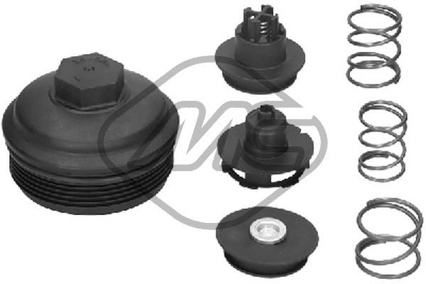 Metalcaucho 03841 Cap, oil filter housing