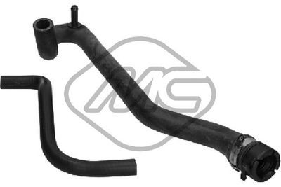 Hose, heat exchanger (heating) Metalcaucho 08485