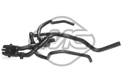 Hose, heat exchanger (heating) Metalcaucho 08829