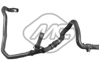 Hose, heat exchanger (heating) Metalcaucho 09155