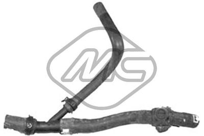 Hose, heat exchanger (heating) Metalcaucho 09171