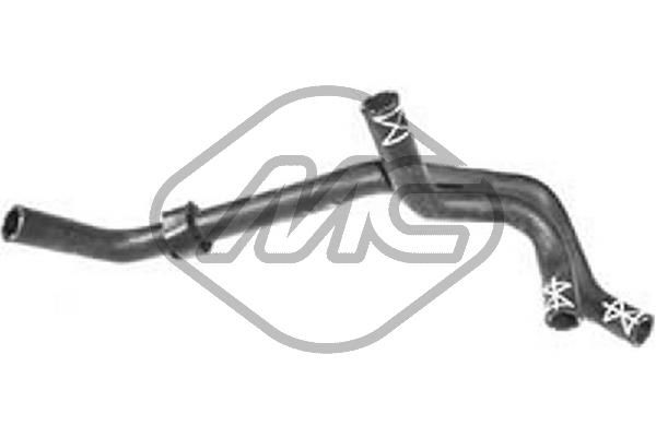 Metalcaucho 09323 Hose, heat exchanger (heating)