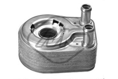 Oil Cooler, engine oil Metalcaucho 39052