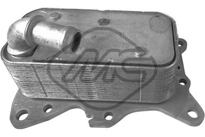 Oil Cooler, engine oil Metalcaucho 39069