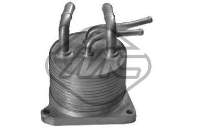 Oil Cooler, engine oil Metalcaucho 39075
