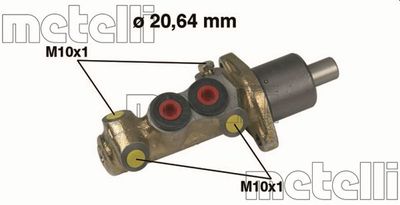 Brake Master Cylinder METELLI 05-0087