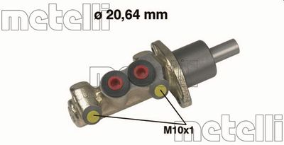 Brake Master Cylinder METELLI 05-0125