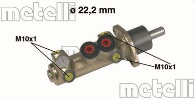 Brake Master Cylinder METELLI 05-0208