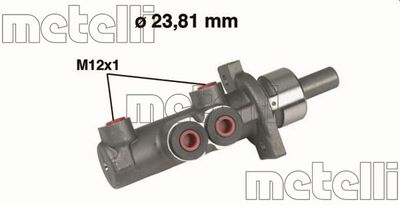 Brake Master Cylinder METELLI 05-0280
