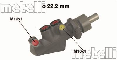 Brake Master Cylinder METELLI 05-0478