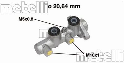 Brake Master Cylinder METELLI 05-0514