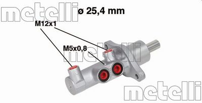 Brake Master Cylinder METELLI 05-0543