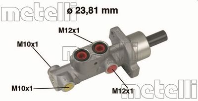 Brake Master Cylinder METELLI 05-0631